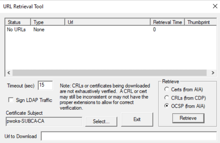 OCSP Retrieve